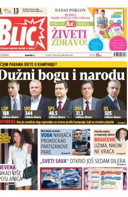 Blic - broj 6103, 7. feb 2014.