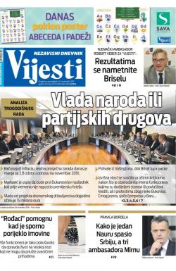 Vijesti - broj 7773, 25. nov 2019.