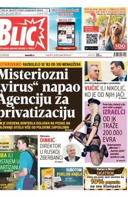 Blic - broj 6237, 25. jun 2014.