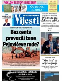 Vijesti - broj 8255, 1. apr 2021.