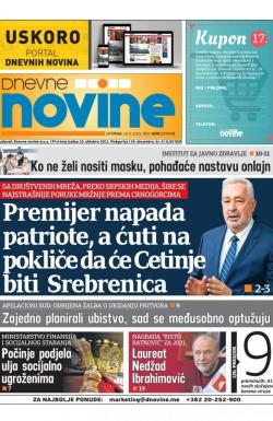 Dnevne novine - broj 3079, 24. avg 2021.