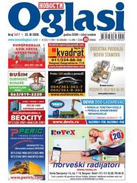 Novosti oglasi - broj 1617, 25. mar 2020.