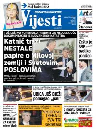 Vijesti - broj 6725, 10. dec 2016.