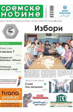 Sremske Novine - broj 2671, 9. maj 2012.