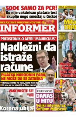 Informer - broj 2718, 31. mar 2021.