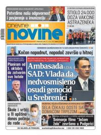 Dnevne novine - broj 2949, 29. mar 2021.