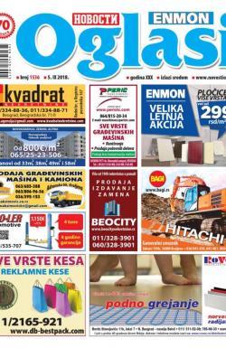 Novosti oglasi - broj 1536, 5. sep 2018.