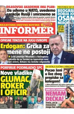 Informer - broj 3070, 25. maj 2022.