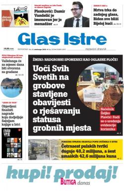 Glas Istre - broj 305, 5. nov 2020.