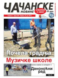 Čačanske novine - broj 368, 23. jul 2013.