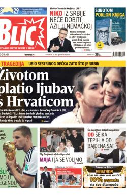 Blic - broj 6258, 16. jul 2014.