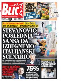 Blic - broj 8303, 1. apr 2020.