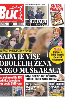 Blic - broj 8596, 2. feb 2021.