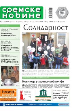 Sremske Novine - broj 2755, 18. dec 2013.