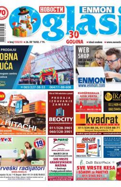 Novosti oglasi - broj 1552/53, 26. dec 2018.