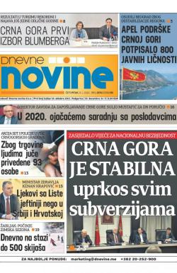 Dnevne novine - broj 2574, 9. jan 2020.