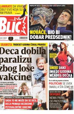 Blic - broj 6813, 1. feb 2016.