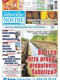 Nove Subotičke novine - broj 28, 14. jul 2017.