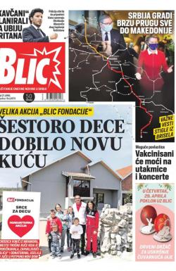 Blic - broj 8679, 27. apr 2021.