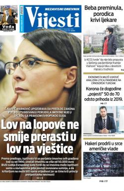 Vijesti - broj 8157, 21. dec 2020.