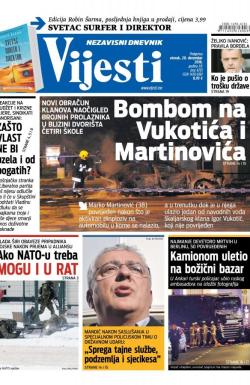 Vijesti - broj 6735, 20. dec 2016.