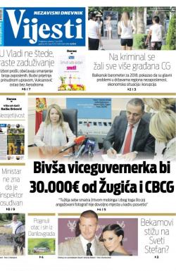 Vijesti - broj 7272, 7. jul 2018.