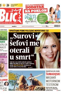 Blic - broj 6624, 24. jul 2015.