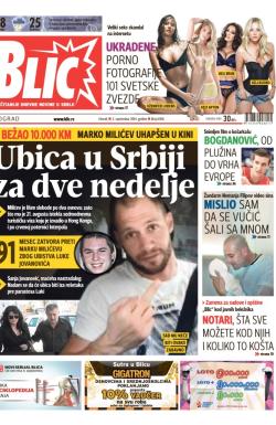 Blic - broj 6306, 2. sep 2014.