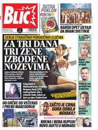 Blic - broj 8368, 15. jun 2020.