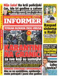 Informer - broj 2406, 19. mar 2020.