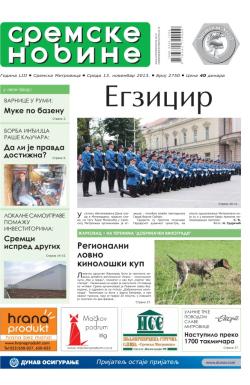 Sremske Novine - broj 2750, 13. nov 2013.