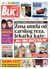 Blic - broj 6474, 21. feb 2015.