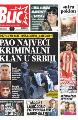 Blic - broj 7960, 15. apr 2019.