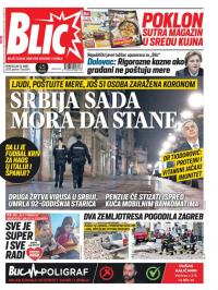 Blic - broj 8294, 23. mar 2020.