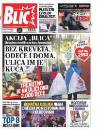 Blic - broj 8565, 29. dec 2020.