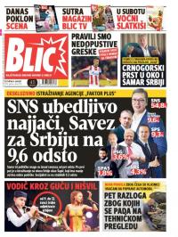 Blic - broj 7716, 9. avg 2018.