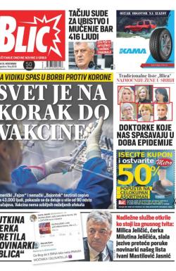 Blic - broj 8516, 10. nov 2020.