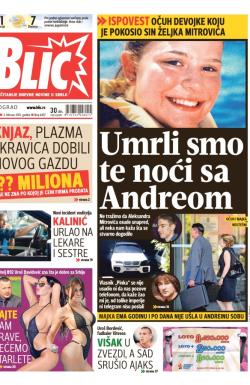 Blic - broj 6457, 3. feb 2015.