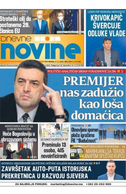 Dnevne novine - broj 2865, 17. dec 2020.