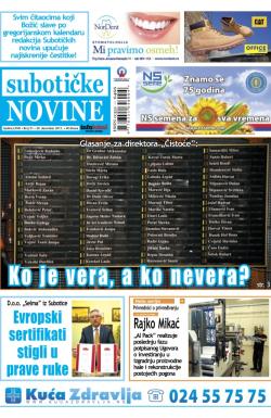 Nove Subotičke novine - broj 51, 20. dec 2013.