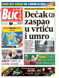 Blic - broj 6823, 11. feb 2016.