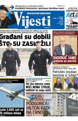 Vijesti - broj 6697, 12. nov 2016.