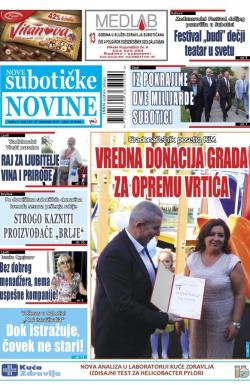 Nove Subotičke novine - broj 134, 27. sep 2019.