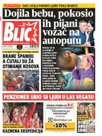 Blic - broj 7413, 3. okt 2017.