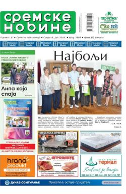 Sremske Novine - broj 2888, 6. jul 2016.