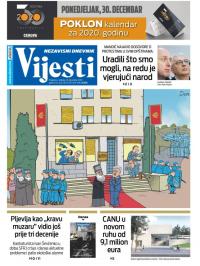 Vijesti - broj 7807, 29. dec 2019.