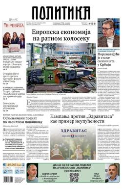 Politika - broj 39871, 29. nov 2024.