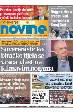 Dnevne novine - broj 2939, 17. mar 2021.