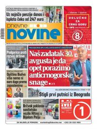 Dnevne novine - broj 2763, 20. avg 2020.