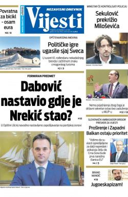 Vijesti - broj 8346, 5. jul 2021.